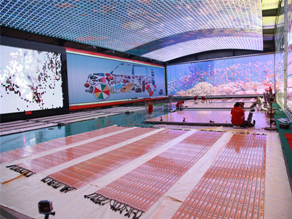 led顯示屏生產現場